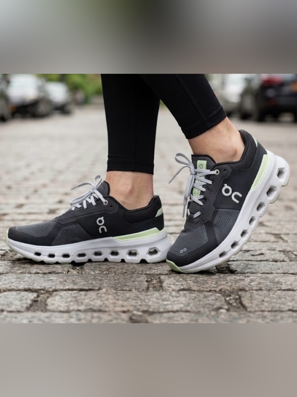On Cloudrunner Women’s Running Shoes Gray Lime Size 8.5